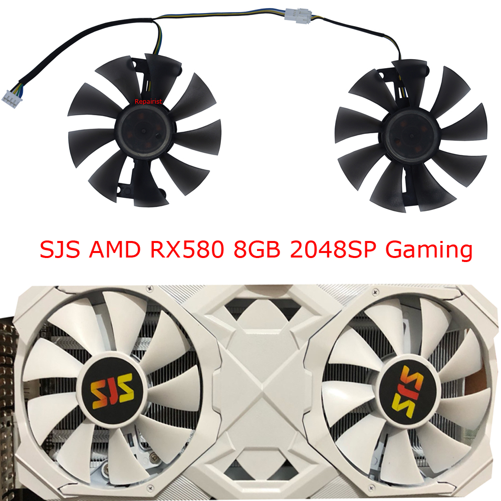 2Pcs/Set,Video Cards Fan,FL801 - Rx 580 8Gb 2048Sp Gpu recension och pris