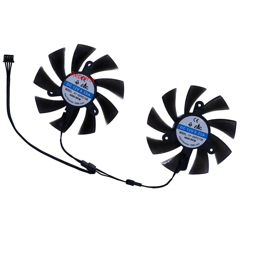 2Pcs/Set,Graphics Card Fan,GPU - Rx 580 8Gb 2048Sp Gpu recension och pris