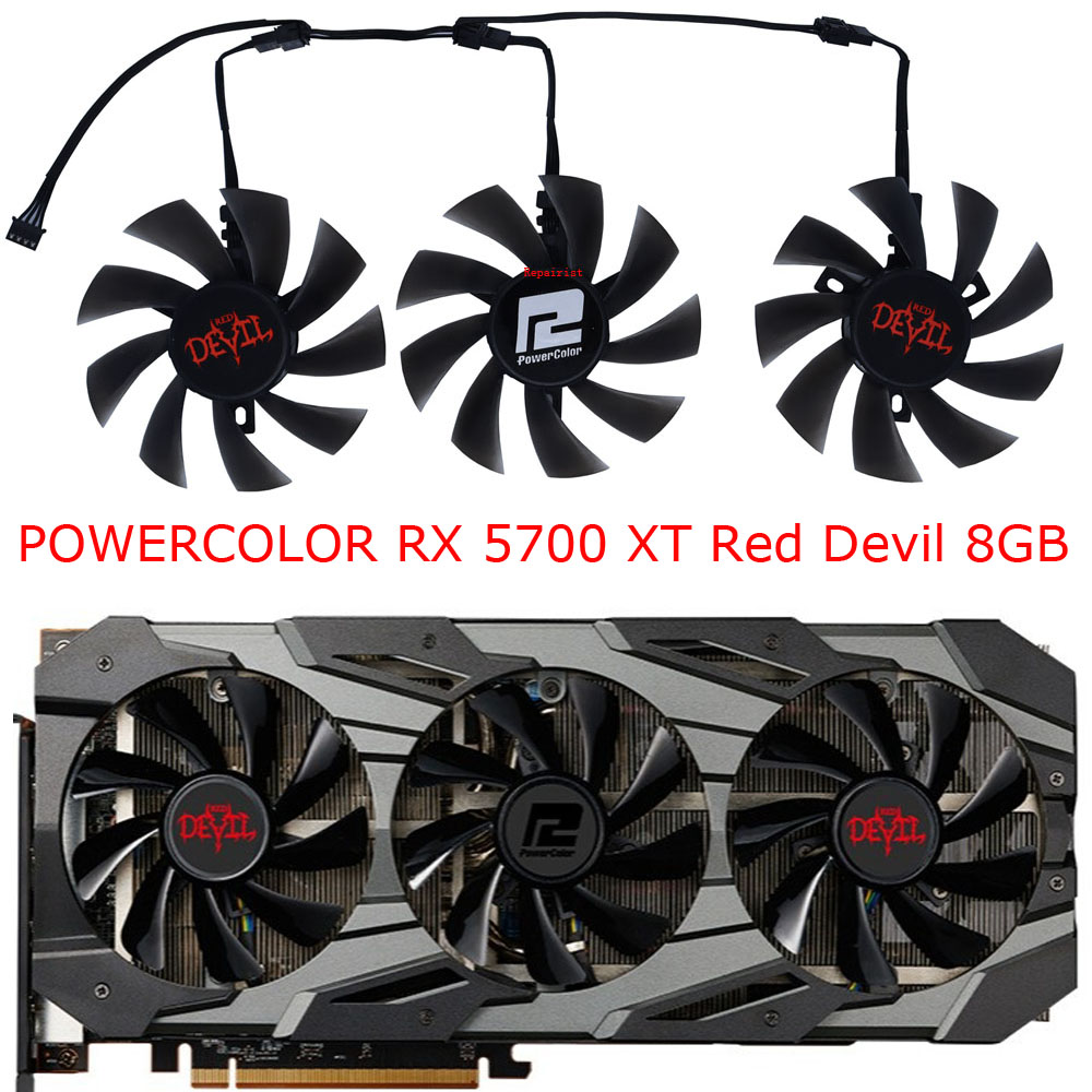 3Pcs/Set,DIY T129215BU,Graphic - Rx 5700 Xt 8Gb Video Card recension och pris