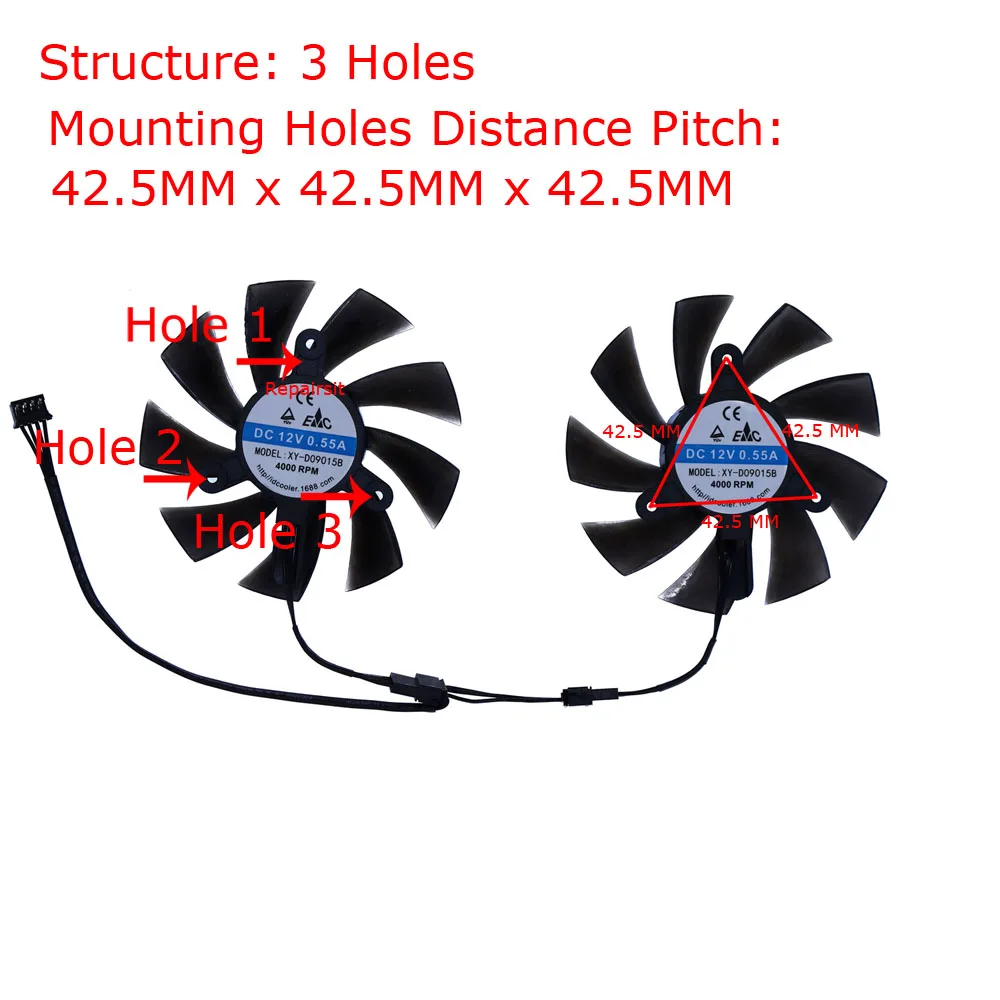 Video Card Fan,XY-D09015B,GPU  - Rx 580 8Gb 2048Sp Gpu recension och pris